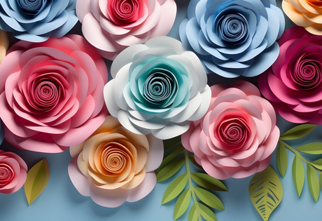 DIY Paper Flower Wall